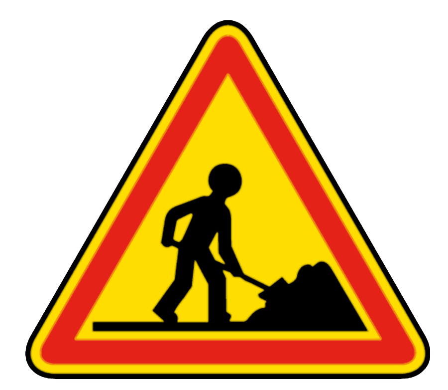 Panneau travaux